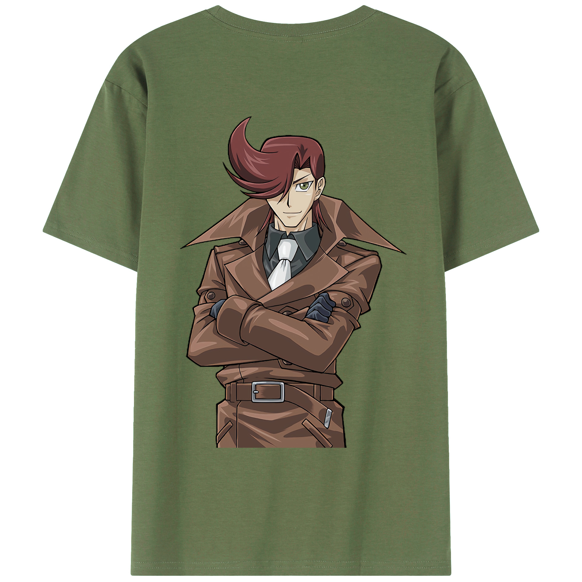 （画像用） 遊☆戯☆王 Yu-Gi-Oh! 綿100％ メンズ半袖Tシャツ（バックプリント） 通気性